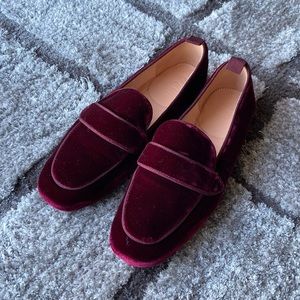 J.Crew Marie Tab Loafers in Velvet